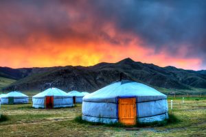Baron Renzik (Flickr) picture of several yurts 