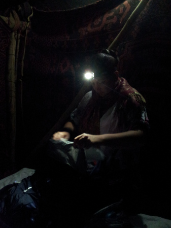 headtorch sahara desert camp