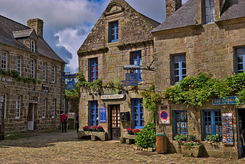 Visit the town of Locronan in Brittany France for some traditional architecture situated not too far from Camping L'Atlantique.