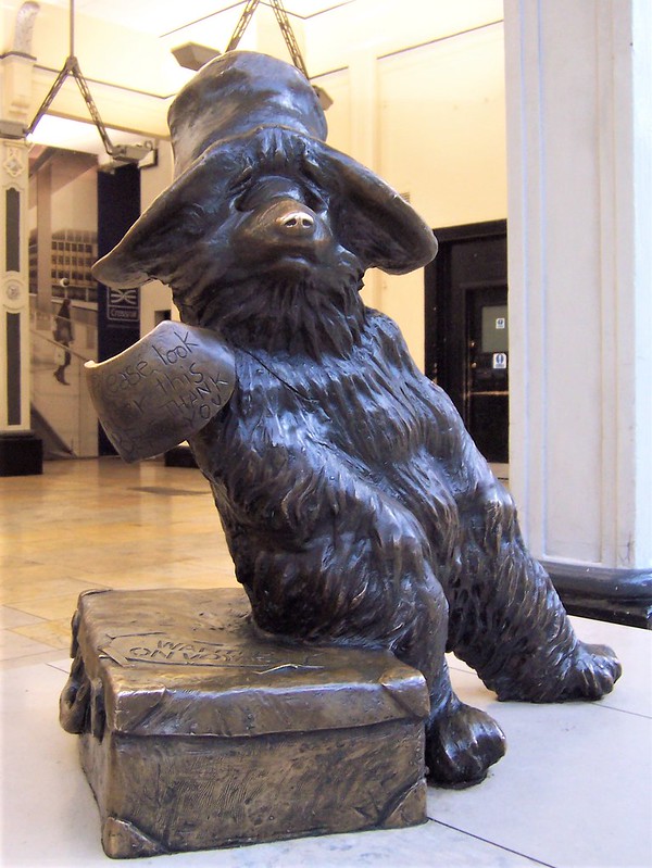 Paddington Bear at Paddington Station in London, an ideal location for family adventures