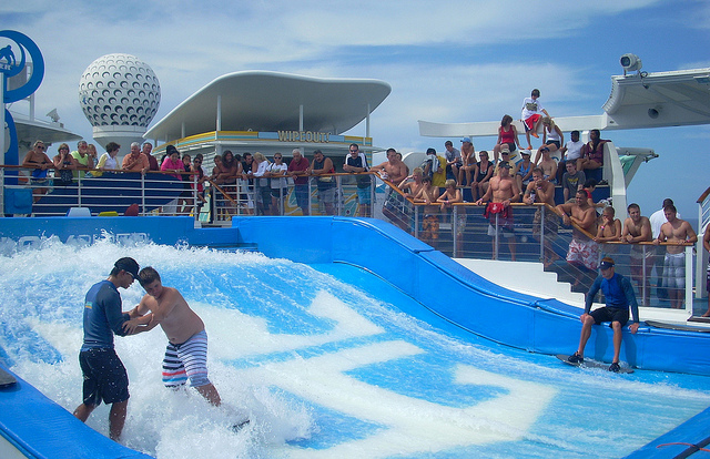 flow rider, cruising, luxury travel, luxury holidays, luxury, vacation, surfing, cruise ship, activities, travelling book junkie, unique travel,