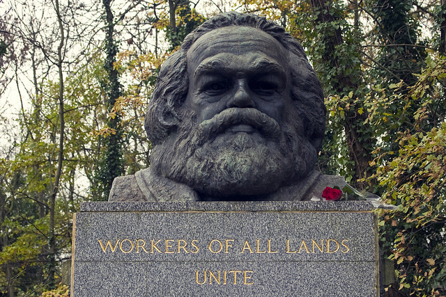 Highgate cemetery is home to the gravesite of Karl Mar as well as many other well known authors, writers, playwrights, and actors