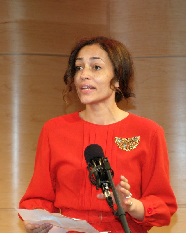Portrait of Zadie Smith author and famous writer of Cambridge University