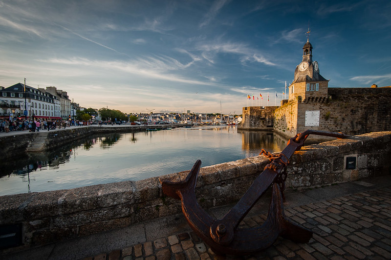 Concarneau in Brittany France is a town of defenses, and is one of the must see places when staying at Camping L'Atlantique.