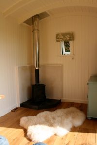 Inside a shepherds Hut