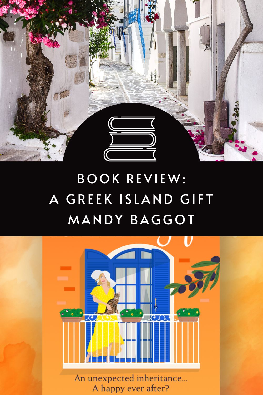 A Greek Island Gift by Mandy Baggot - a comprehensive book review via @tbookjunkie