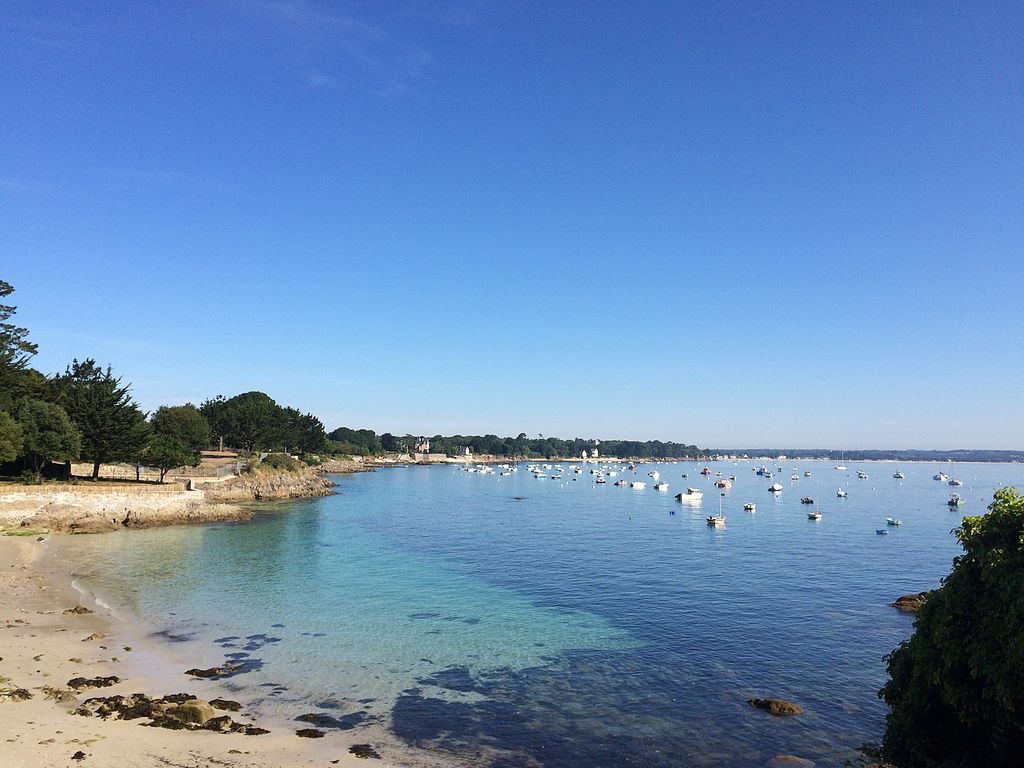 One of the beaches in Beg Meil, Brittany, France