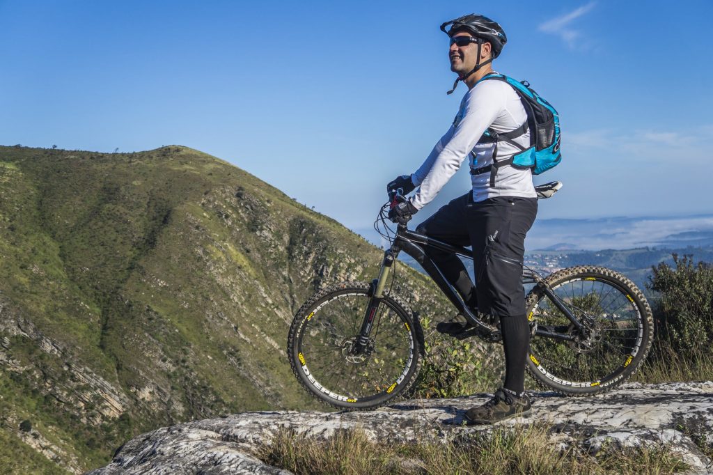 Cycling around Italy with views.
