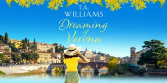 Dreaming of Verona by T.A. Williams, romance novel with a mention of Shakespeare