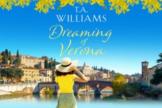 Dreaming of Verona by T.A. Williams, romance novel with a mention of Shakespeare