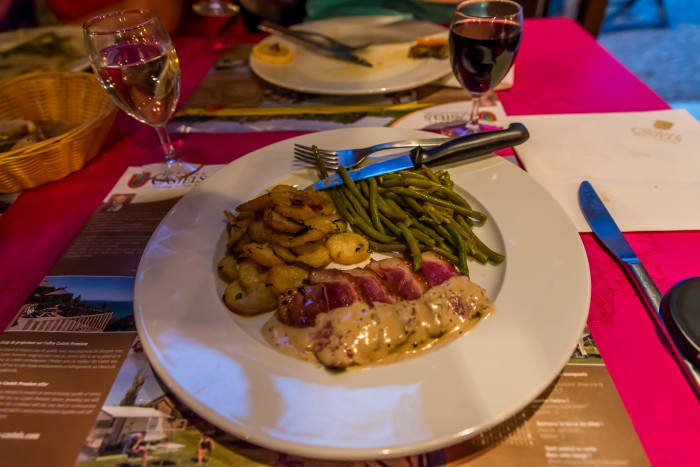 duck, dinner, france, camping, souillac, tasty, picture, cooked, french, meal,