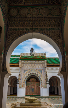 Entrance to the Kairaouine Mosque Fes
