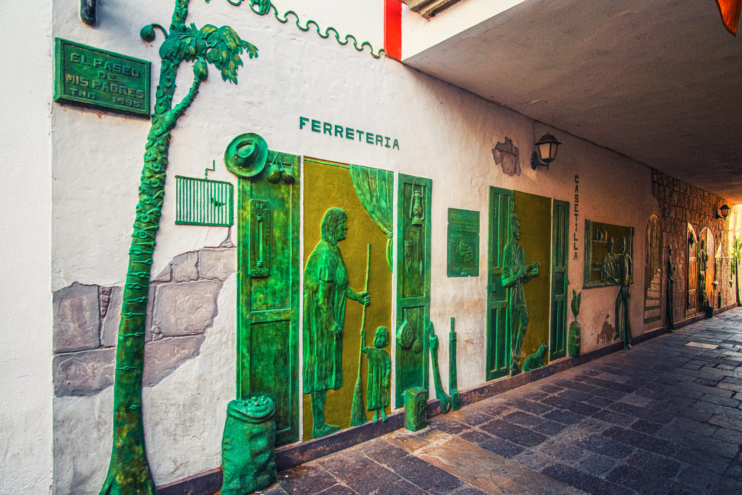 The alley ways of Puerto de Mogan are full of decoration