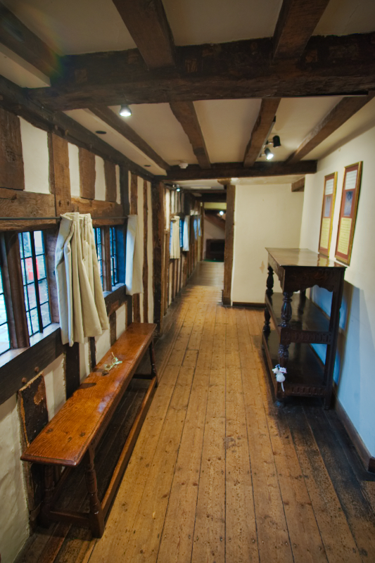 Inside Hall Croft, Susanna Shakespeare's married home