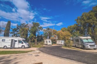 A french camping aire in Beizers France
