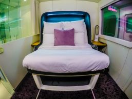 Storage, Premium Cabin, YotelAir, Yotel, Hotel, Accommodation, GAtwick, London