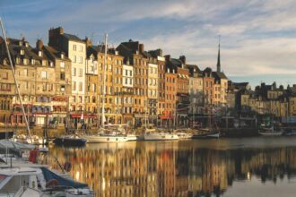 Honfleur, in Normandy France was once a major fishing port and is now one of the most visited towns in Northern France each year.