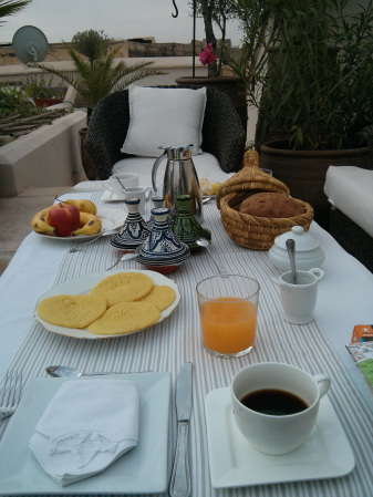 Breakfast at Riad Camilia, Marrakech, Morocco