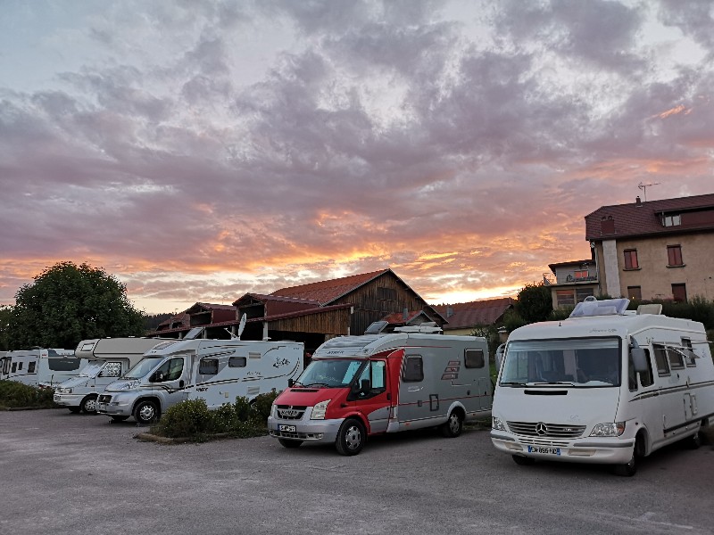Motorhome overnight aire, van life in France at a reasonable price