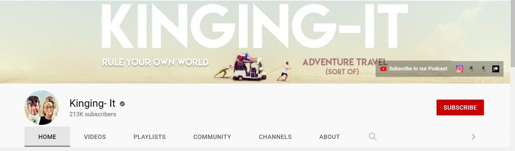 Kinging-it are a couple of youtubers from Wales who have converted a big yellow bus called Custard. 