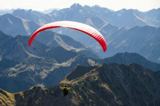Paragliding is an extremely active sport and one many do while on holiday