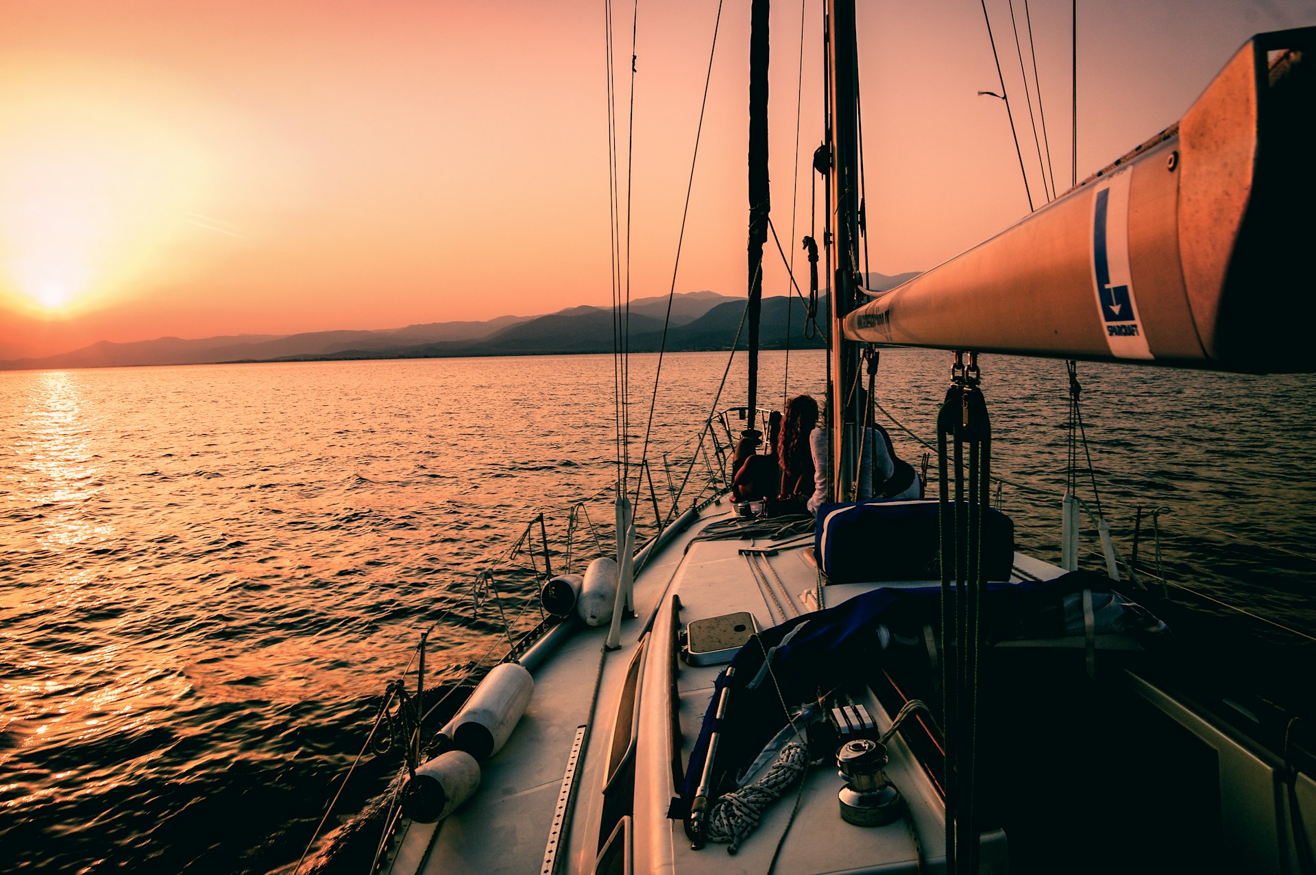 Sailing into the sunset