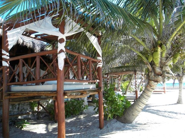 Mexico beach pretty much deserted near Tulum