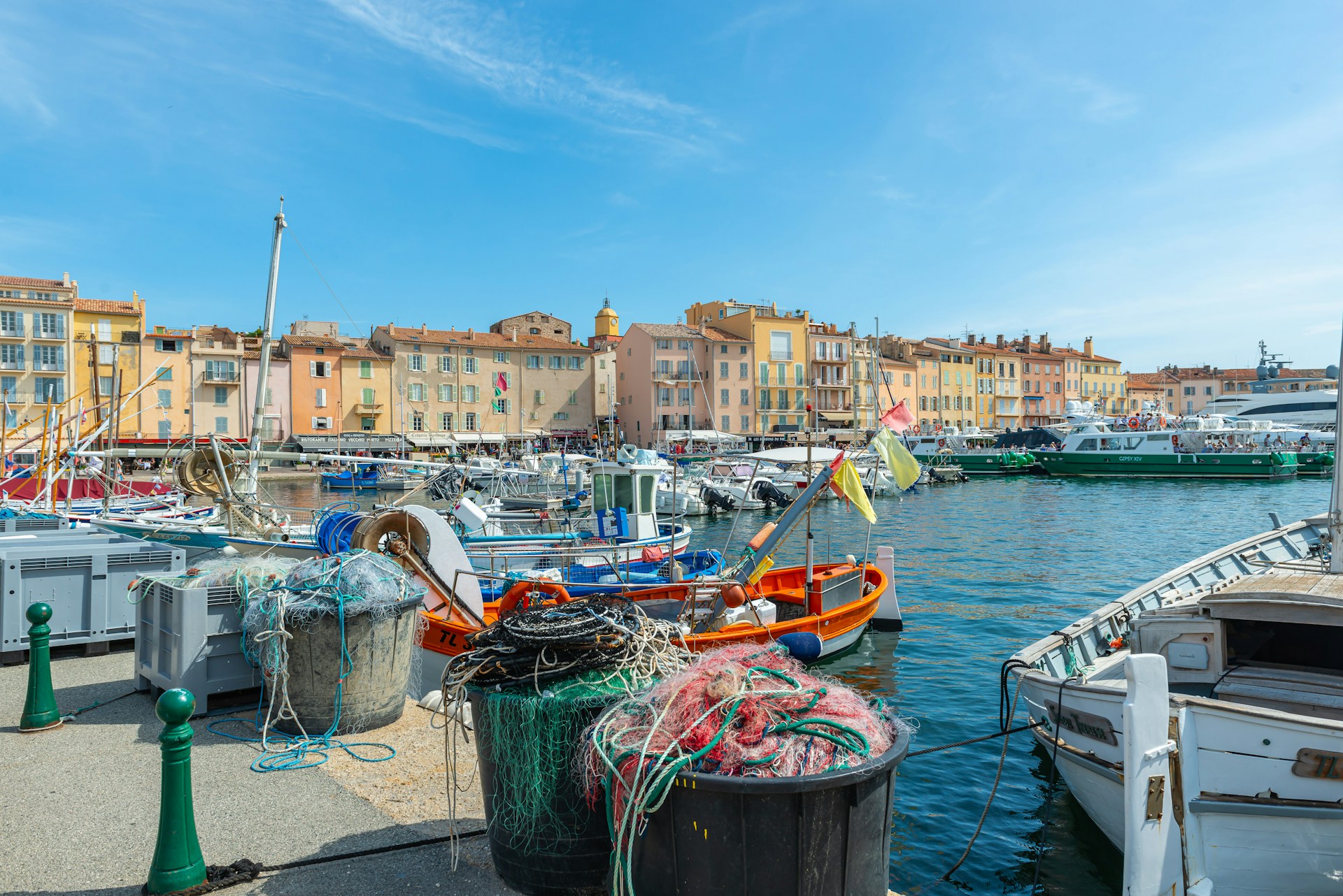 The marina of Saint Tropez in the South of France