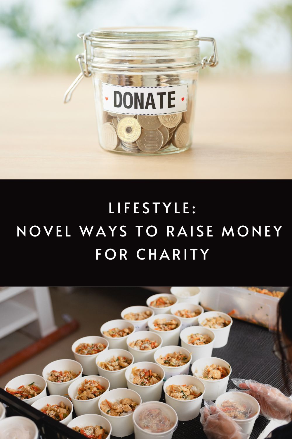 Novel ways to raise money for charity via @tbookjunkie, offering fundraising ideas with a literary theme