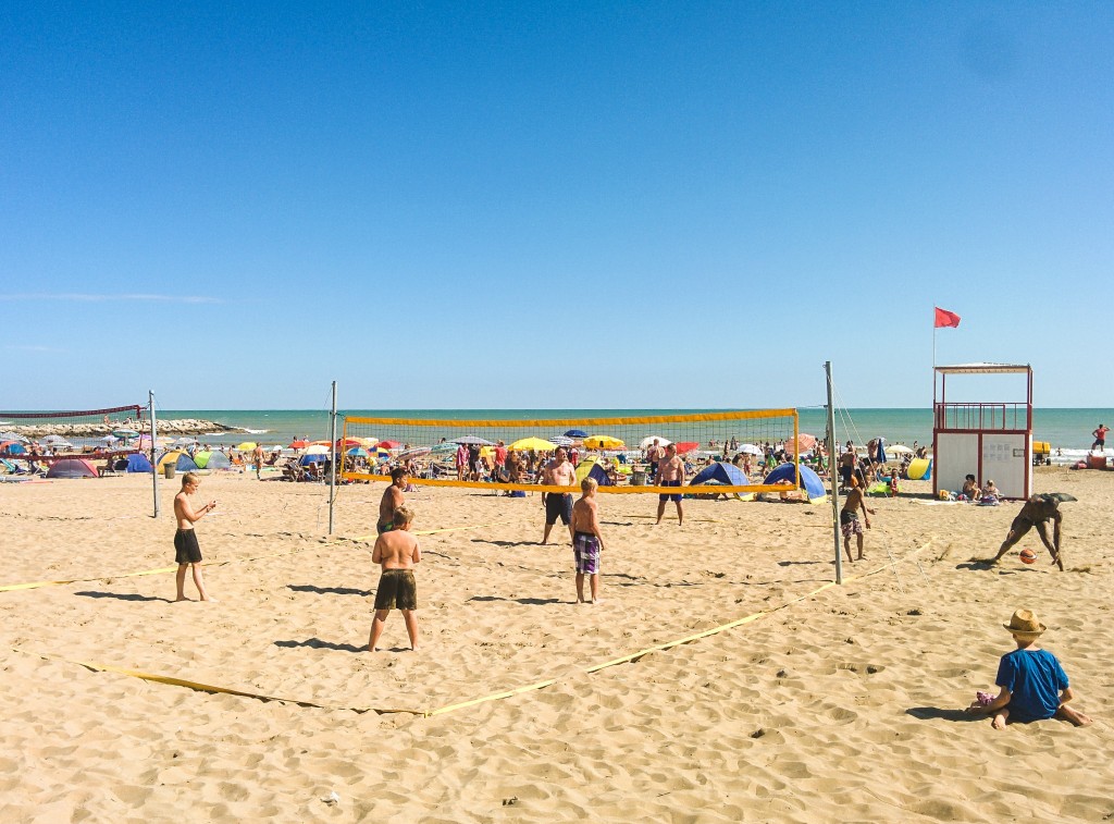 Camping Ca Savio beach, Venice, Italy