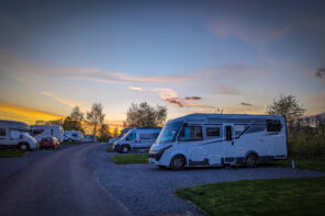 Our motorhome, an A Class Mobilvetta K-Yacht 86 produced in Italy