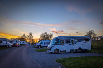 Our motorhome, an A Class Mobilvetta K-Yacht 86 produced in Italy