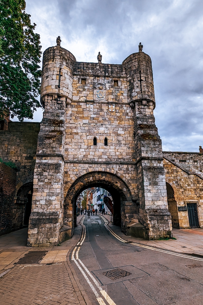 One of the bars or gates into the city of York in North Yorkshire