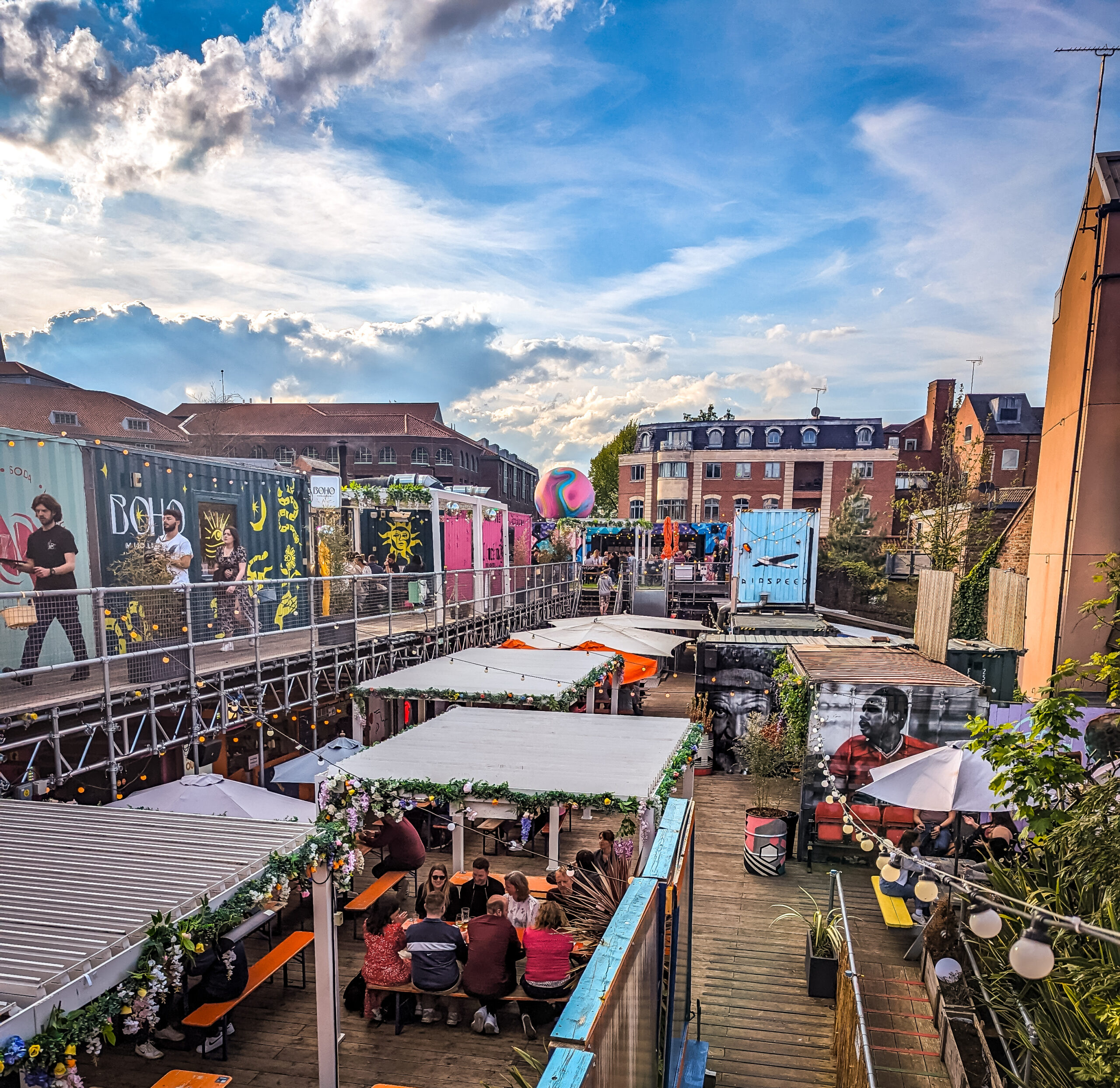 The terrace area of SPARK in York