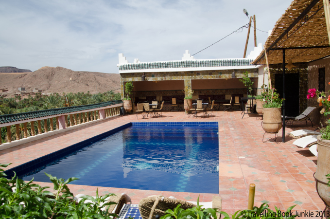 Pool where we stopped for lunch - so inviting, quad biking in morocco