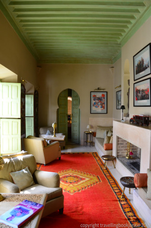 One of the living areas, suite 4, Riad camilia, Marrakech, Morocco