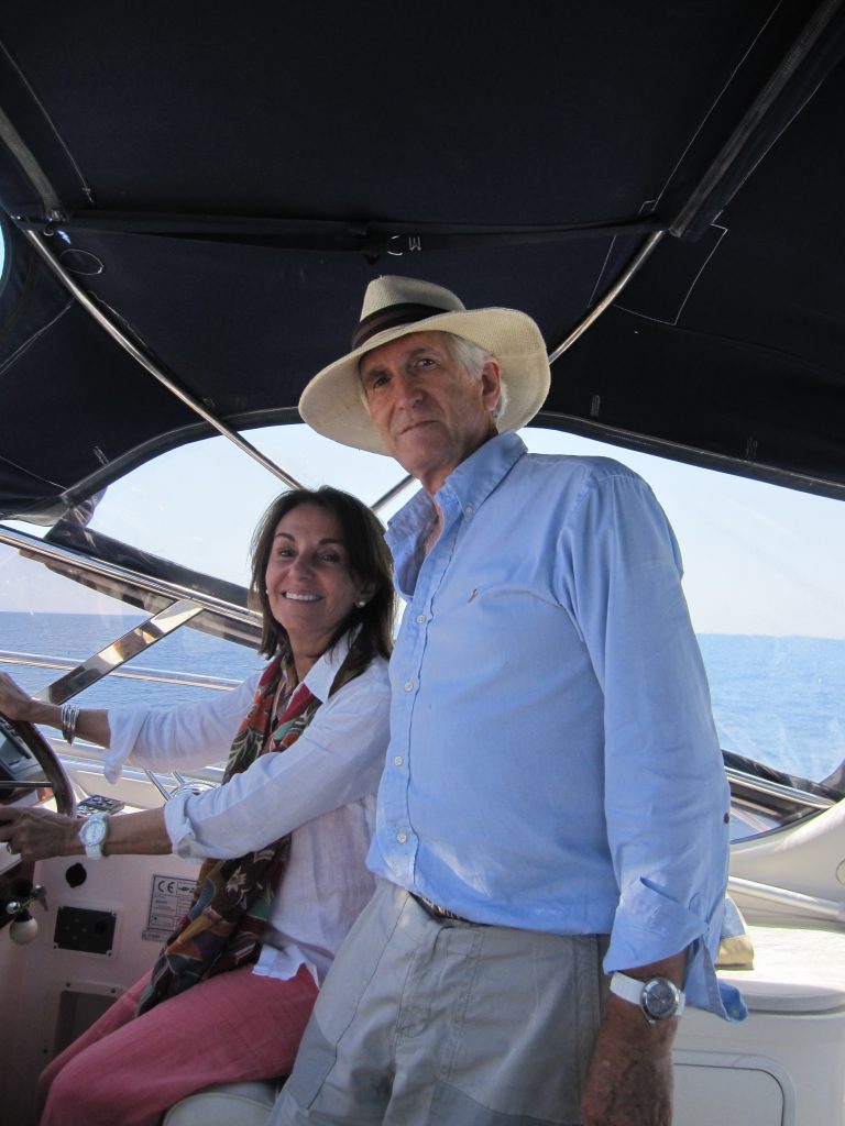 Anthony-and-Ivana-Stancomb-on-a-boat-in-Vis