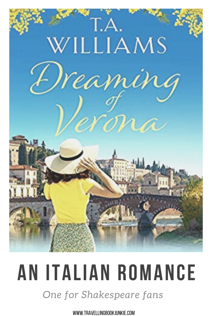 Dreaming of Verona is an Italian Romance set in Verona and across the shores of Lake Garda. For Shakespeare fans, there is several discussions of the Bard as well. For a full review read @tbookjunkie